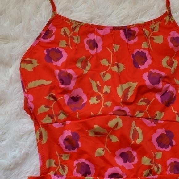 NWT Paul Smith open back floral swimsuit sz. 3 - Picture 2 of 7